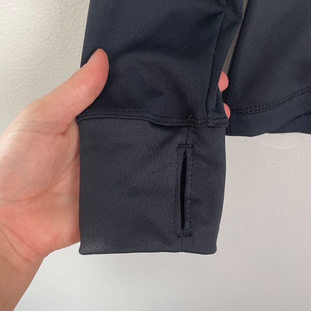 Skora Woman's Sz S Black Full Zip Long Sleeve‎ Athletic Jacket Thumb Holes - Picture 2 of 10